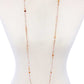 Beaded Fashion Long Necklace And Earring Set