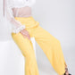 Side Slit Detail Wide Leg Pants
