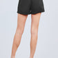 Side Pocket Rolled Up Paper Bag Cotton Short Pants
