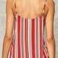A Multi Stripes Camisole Top