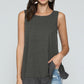 Sleeveless Back Lace Ruffle Detail Tank Top