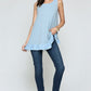 Sleeveless Back Lace Ruffle Detail Tank Top