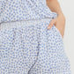 Leopard Printed Terry Short Pants