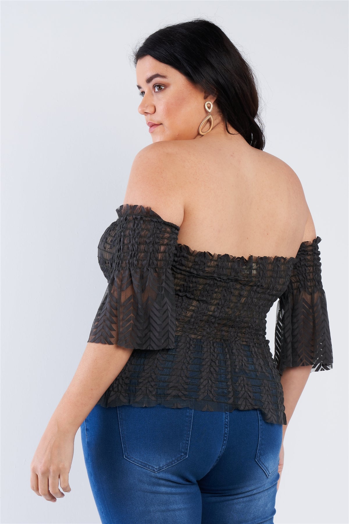 Off The Shoulder Plus Size Top