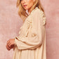 A Semi-sheer Striped Woven Top