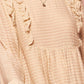 A Semi-sheer Striped Woven Top