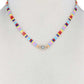 Evil Eye Charm Color Block Necklace
