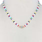 Evil Eye Charm Color Block Necklace