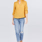 V-neck Button Down Woven Top
