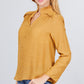 V-neck Button Down Woven Top