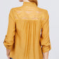 V-neck Button Down Woven Top