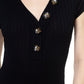Button V-neck Bodysuit