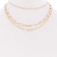 3 Layered Metal Chain Necklace