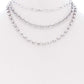 3 Layered Multi Metal Chain Necklace