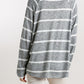 Striped Round Neck Long Sleeve Top