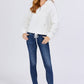 Zipper Detail Faux Fur Hoodie