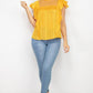 Short Sleeve Ruffle Shadow Top