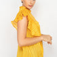 Short Sleeve Ruffle Shadow Top