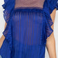 Short Sleeve Ruffle Shadow Top