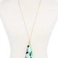 Tye Dye Fabric Tassel Necklace