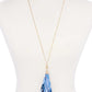 Tye Dye Fabric Tassel Necklace