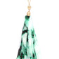 Tye Dye Fabric Tassel Necklace