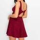 V-neck Back Cutout Skater Dress