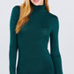 Turtle Neck Rayon Jersey Top