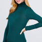 Turtle Neck Rayon Jersey Top