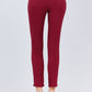 Belted Textured Long Pants