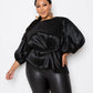Voluminous Top With Waist Tie