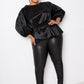 Voluminous Top With Waist Tie