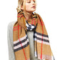 Stylish Plaid Modern Check Scarf