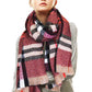 Stylish Plaid Modern Check Scarf