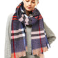 Stylish Plaid Modern Check Scarf