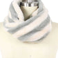 Stripe Fur Tube Infinity Scarf