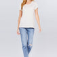 Short Sleeve Scoop Neck Top With Pocket