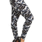 Abstract Print, Full Length Leggings In A Slim Fitting Style With A Banded High Waist