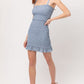 Woven Printed Smocking Dress