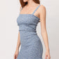 Woven Printed Smocking Dress