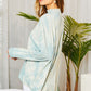 Chocker Neck Surplice Hi-lo Tie-dye Top