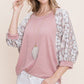 Solid French Terry Fashion Top