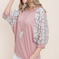 Solid French Terry Fashion Top