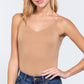 V-neck 2 Ply Cami Bodysuit