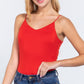 V-neck 2 Ply Cami Bodysuit