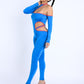 Color Binding Detailed Cutout Jumpsuit