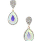 Teardrop Rhinestone Edge Elegant Earring
