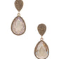 Teardrop Rhinestone Edge Elegant Earring