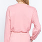 Adjustable Waist French Terry Top