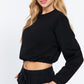 Adjustable Waist French Terry Top